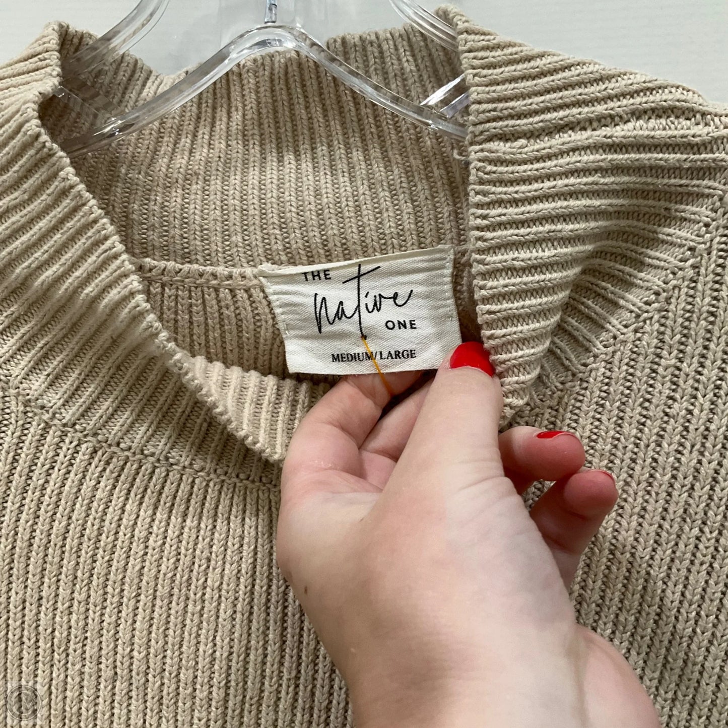 Sweater By The Native One In Tan, Size: M