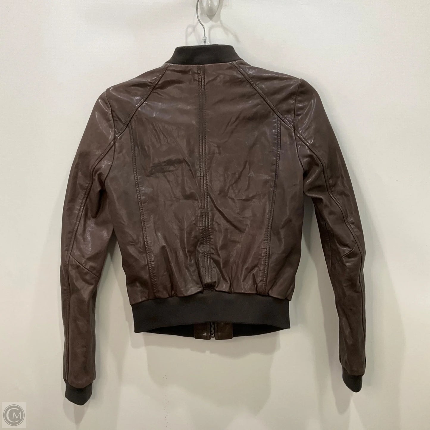 Jacket Leather By Soia & Kyo In Brown, Size: Xxs