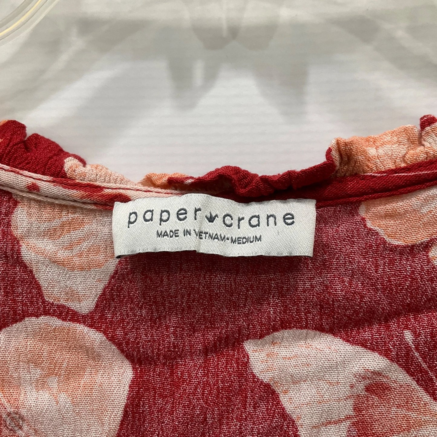 Top Short Sleeve By Paper Crane In Red, Size: M