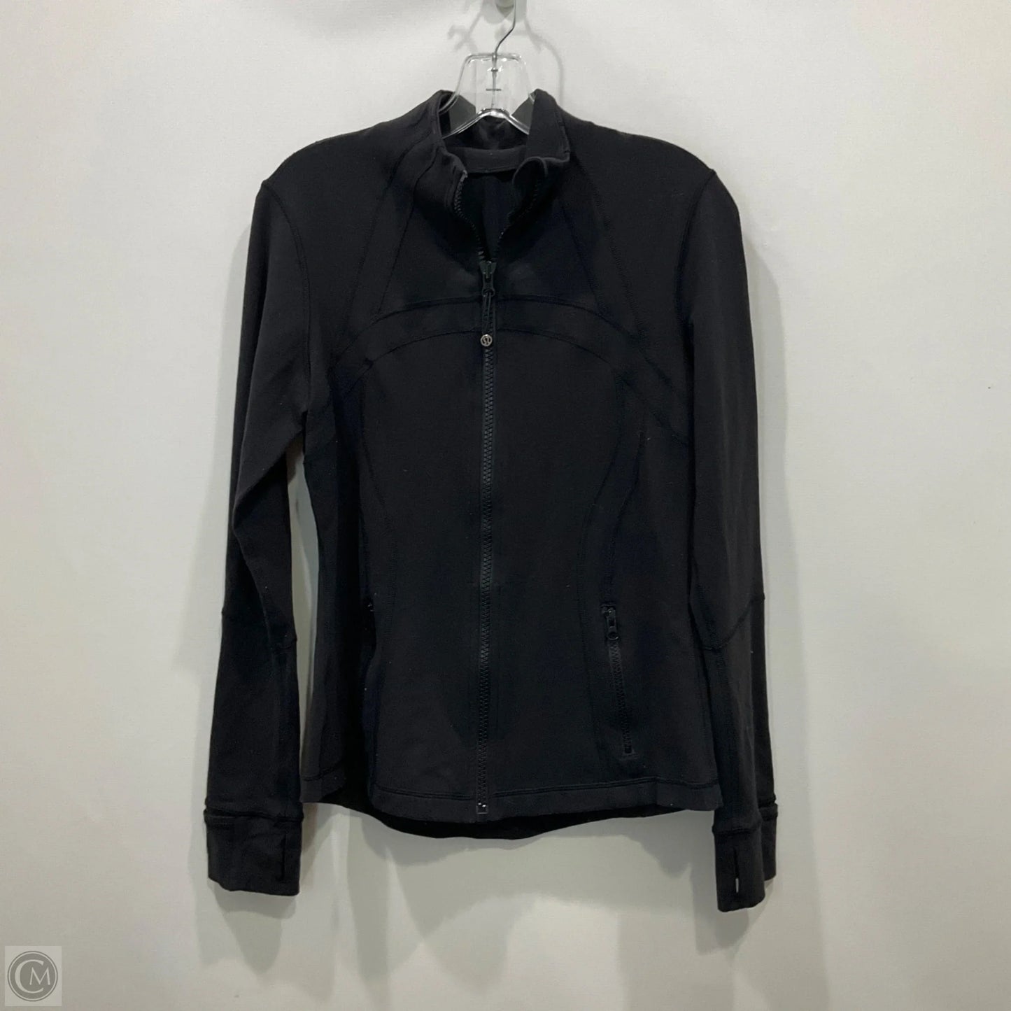 Athletic Jacket By Lululemon In Black, Size: 4