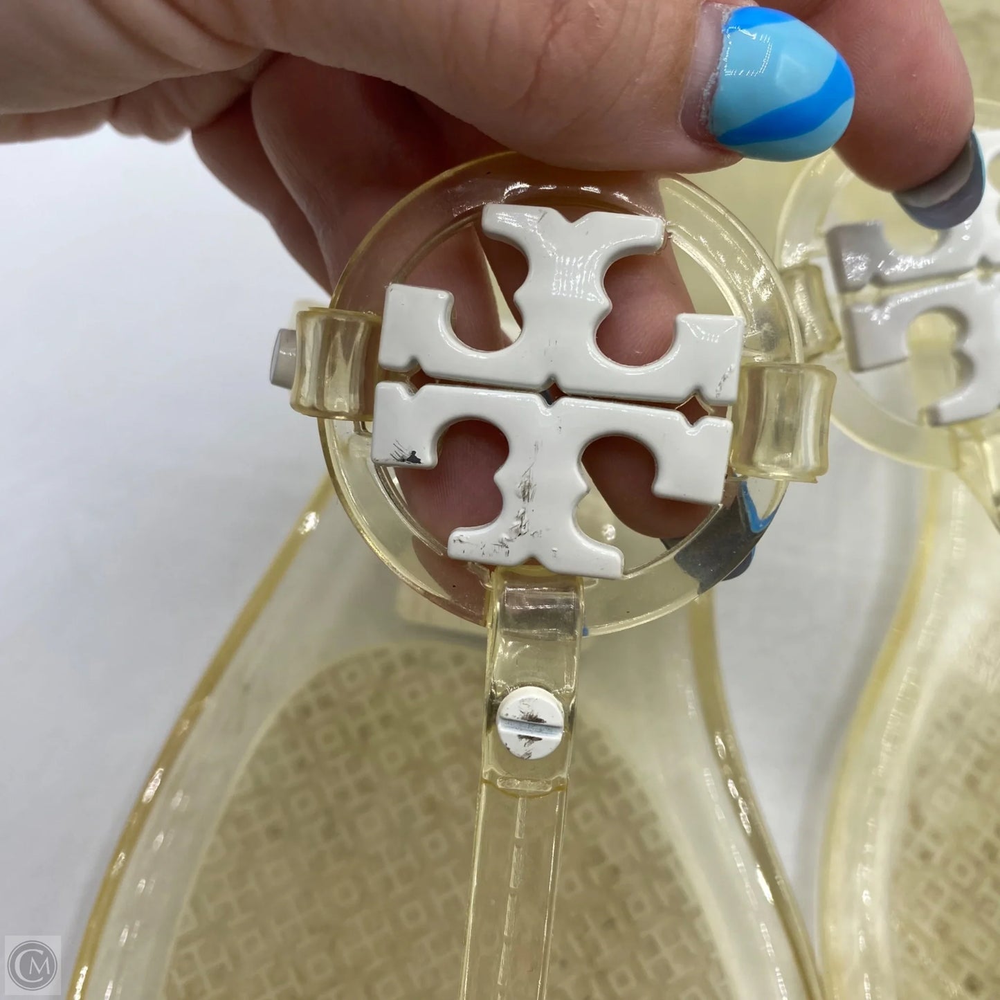 Sandals Designer By Tory Burch In Clear, Size: 9