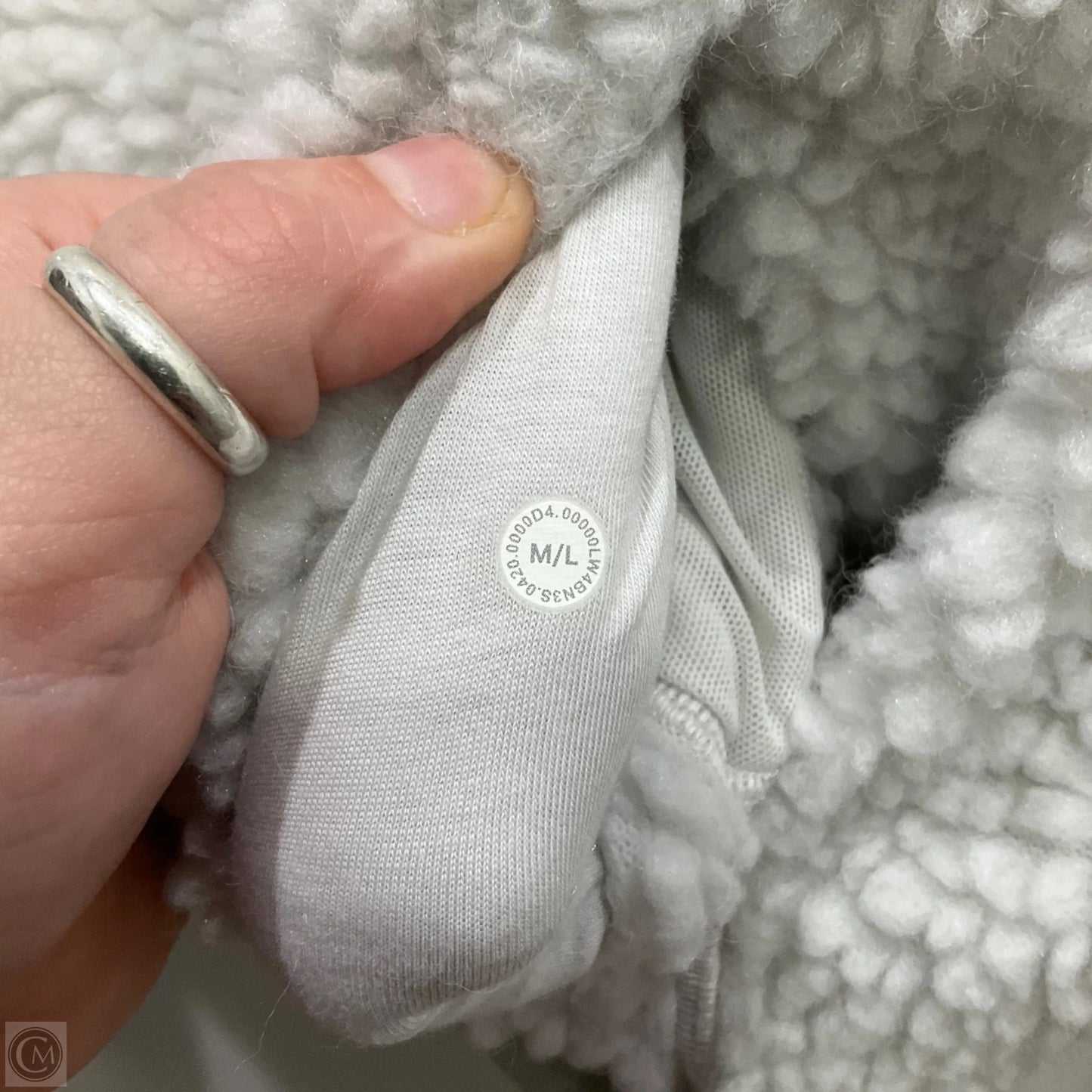 Jacket Fleece By Lululemon In White, Size: M