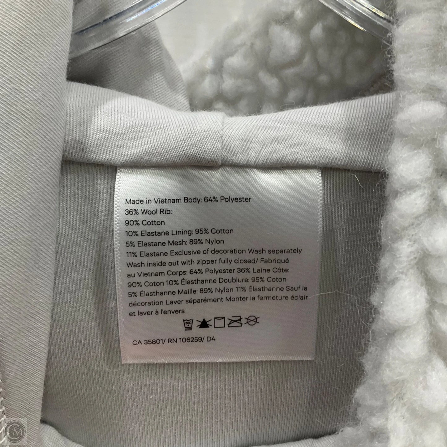Jacket Fleece By Lululemon In White, Size: M