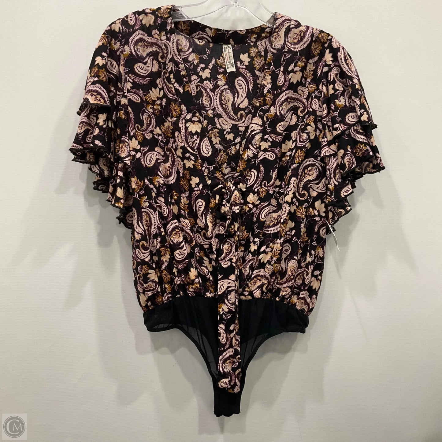 Top Short Sleeve By Free People In Paisley Print, Size: S