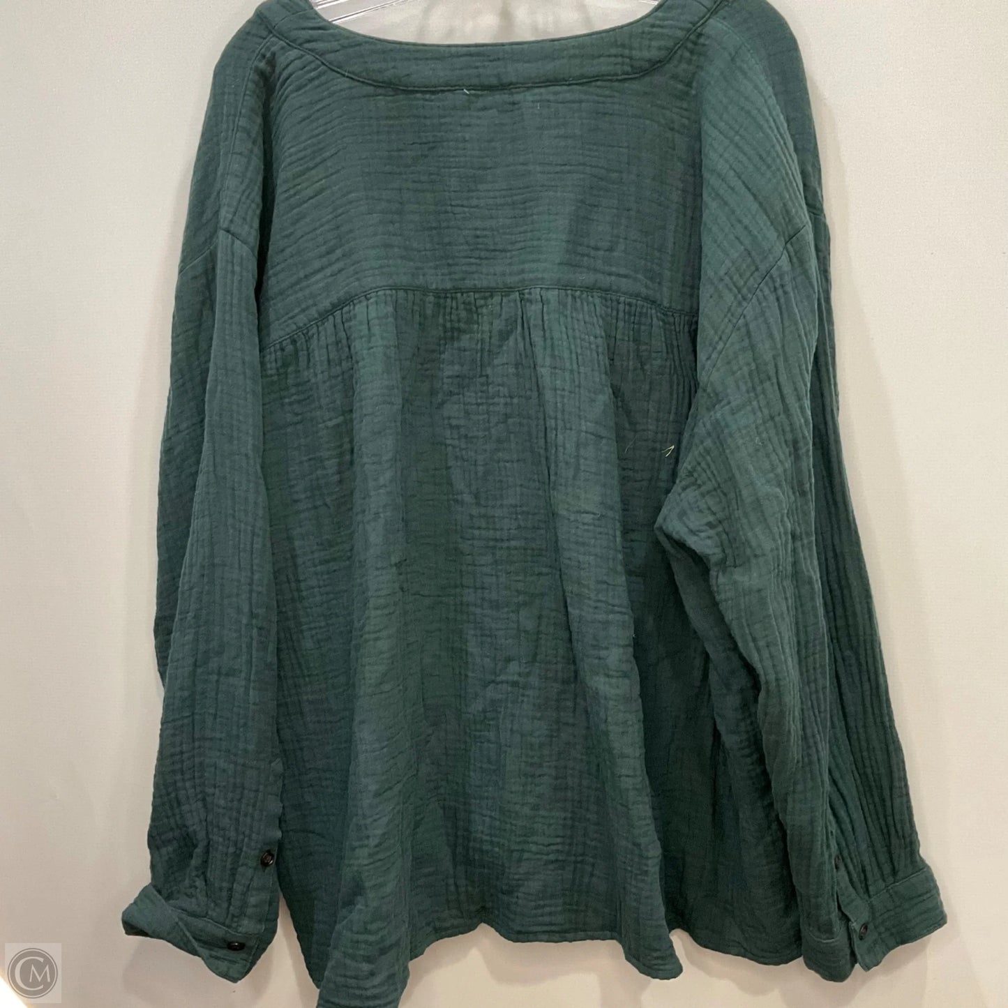Top Long Sleeve By Madewell In Green, Size: 3x