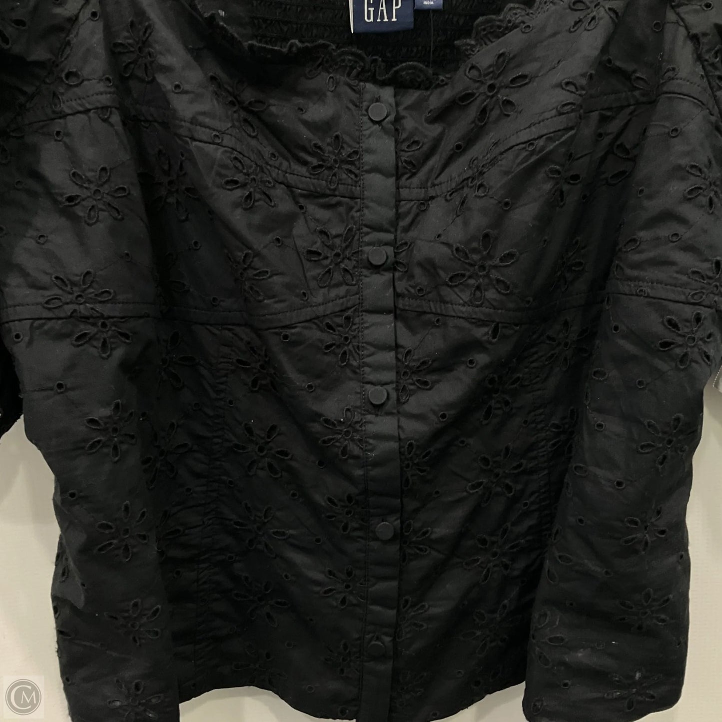 Top Short Sleeve By Gap In Black, Size: Xxl