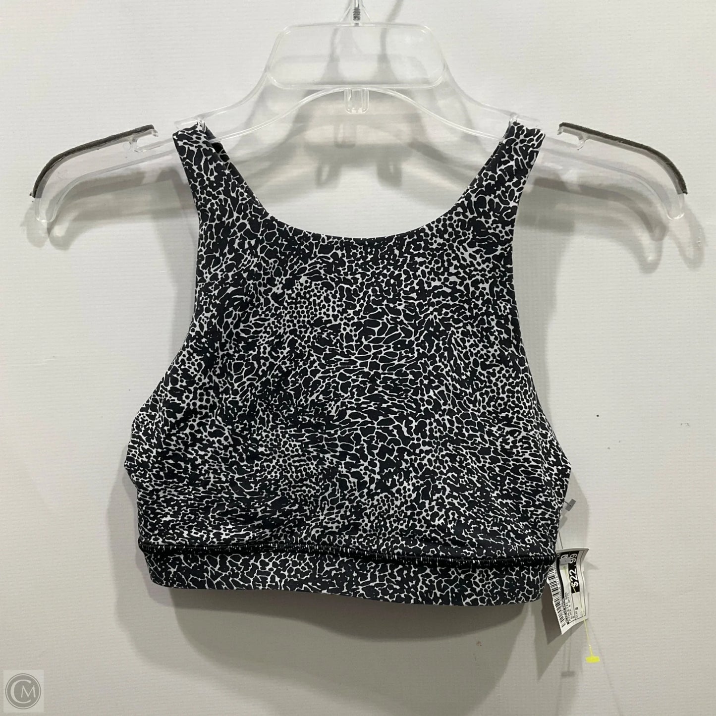 Athletic Bra By Lululemon In Black & White, Size: 8