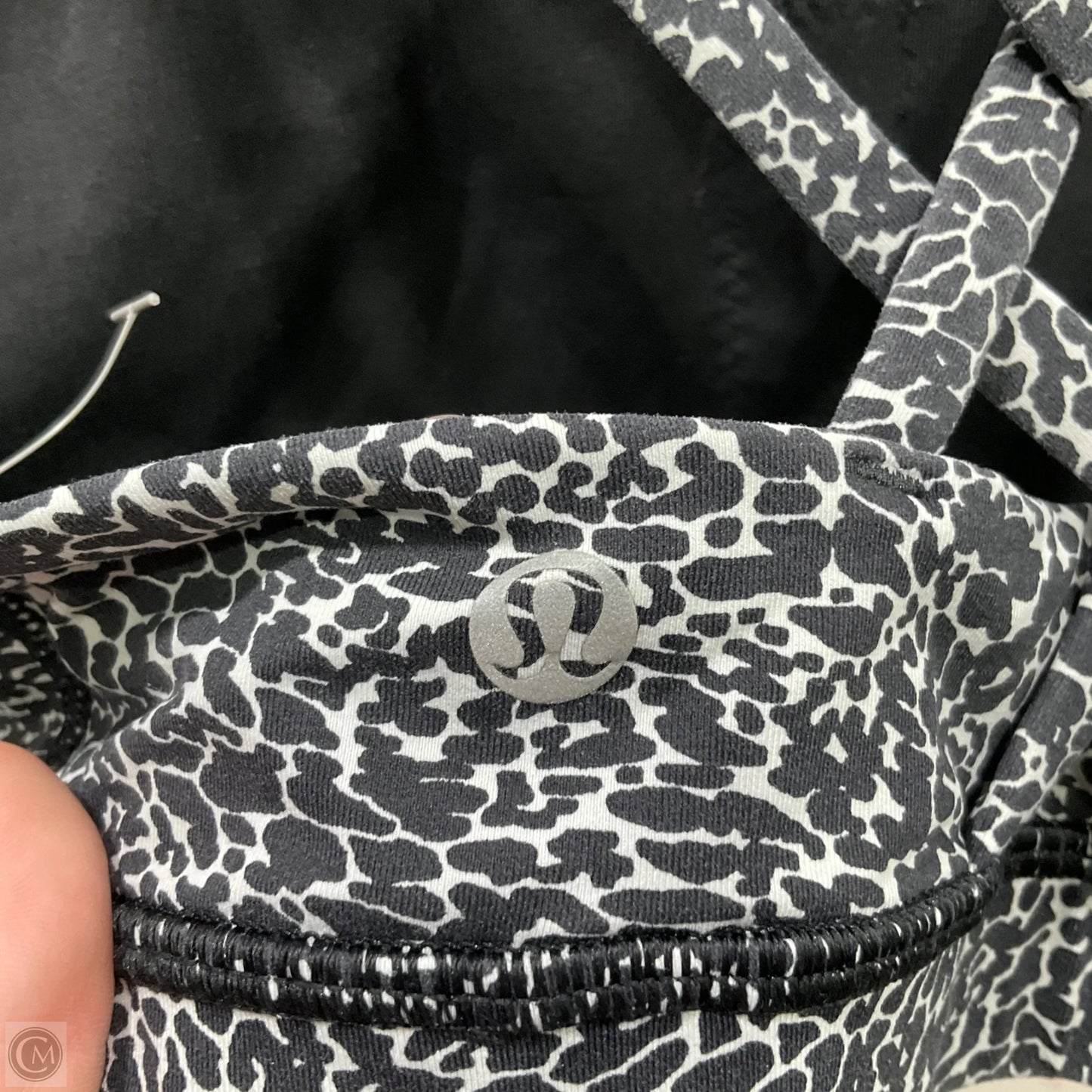 Athletic Bra By Lululemon In Black & White, Size: 8