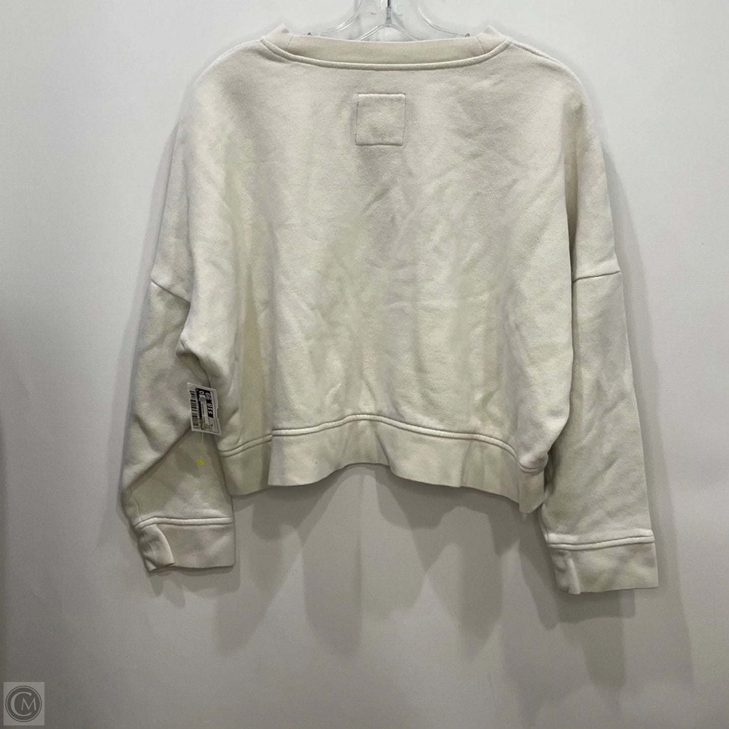 Sweatshirt Crewneck By Madewell In Cream, Size: Xl
