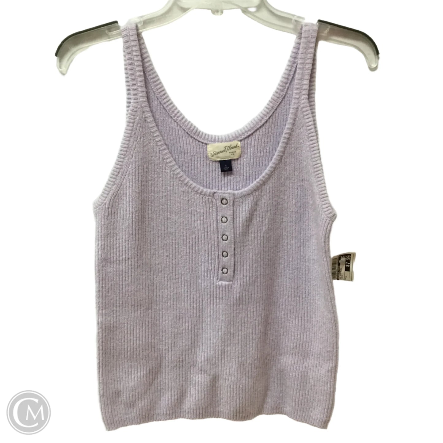 Top Sleeveless By Universal Thread In Purple, Size: S