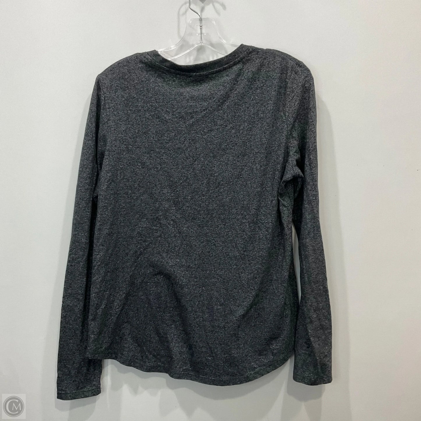 Top Long Sleeve Basic By Homage In Grey & Orange, Size: L