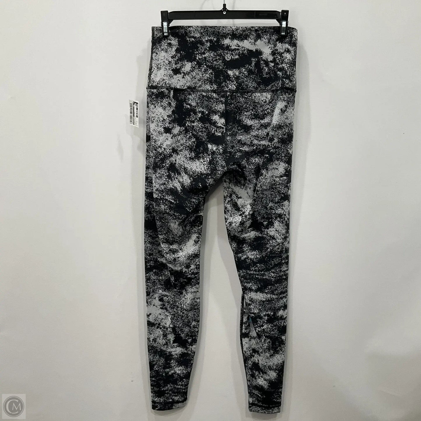 Athletic Leggings By Lululemon In Black & White, Size: 10