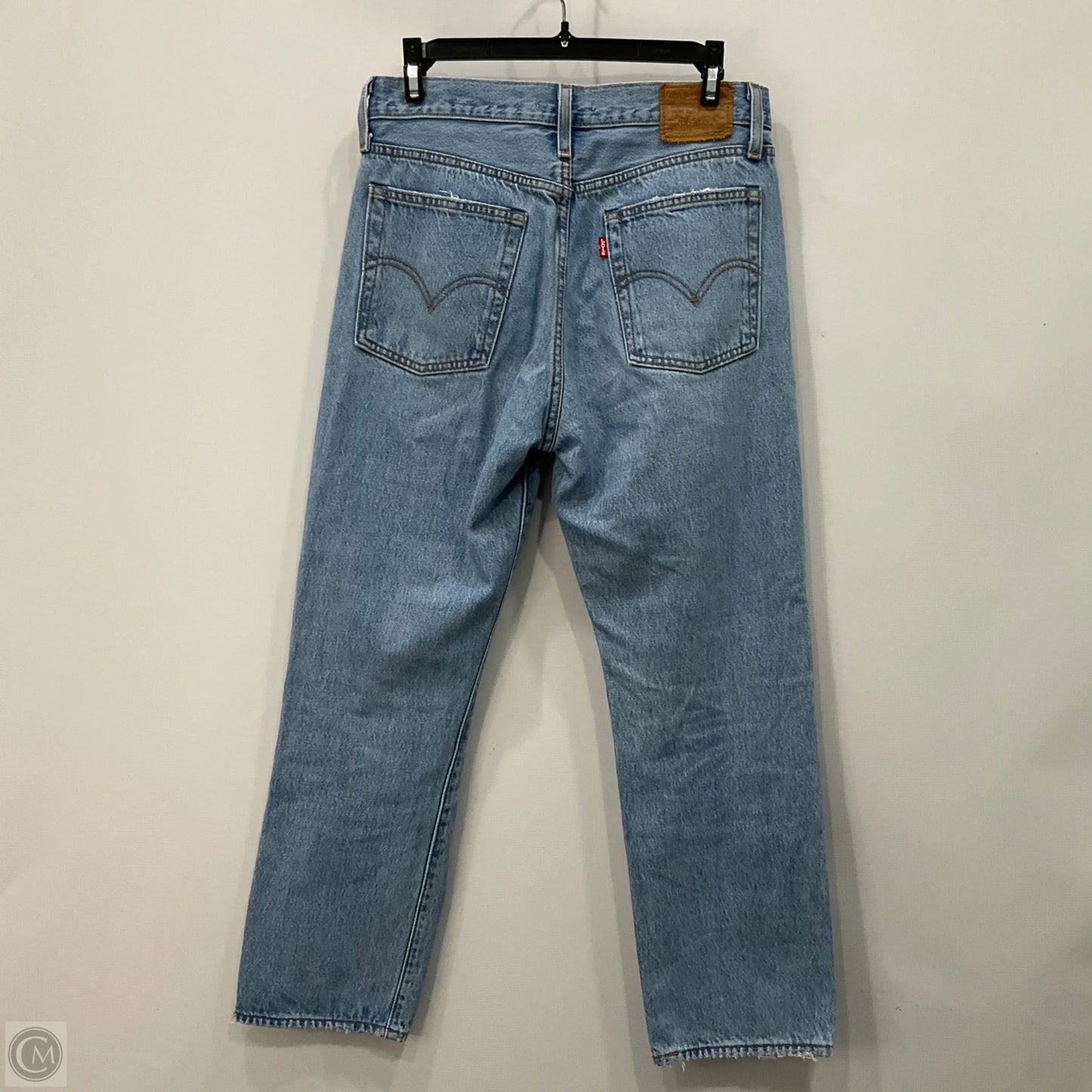 Jeans Straight By Levis In Blue Denim, Size: 6