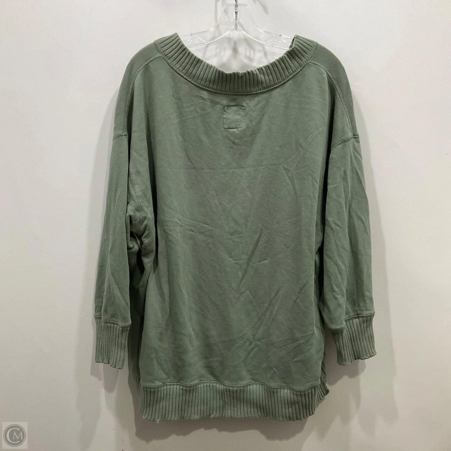 Top Long Sleeve By Aerie In Green, Size: M