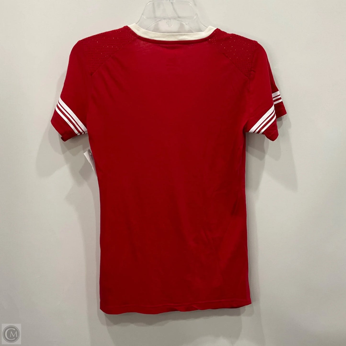 Top Short Sleeve Basic By Nike Apparel In Red & White, Size: S