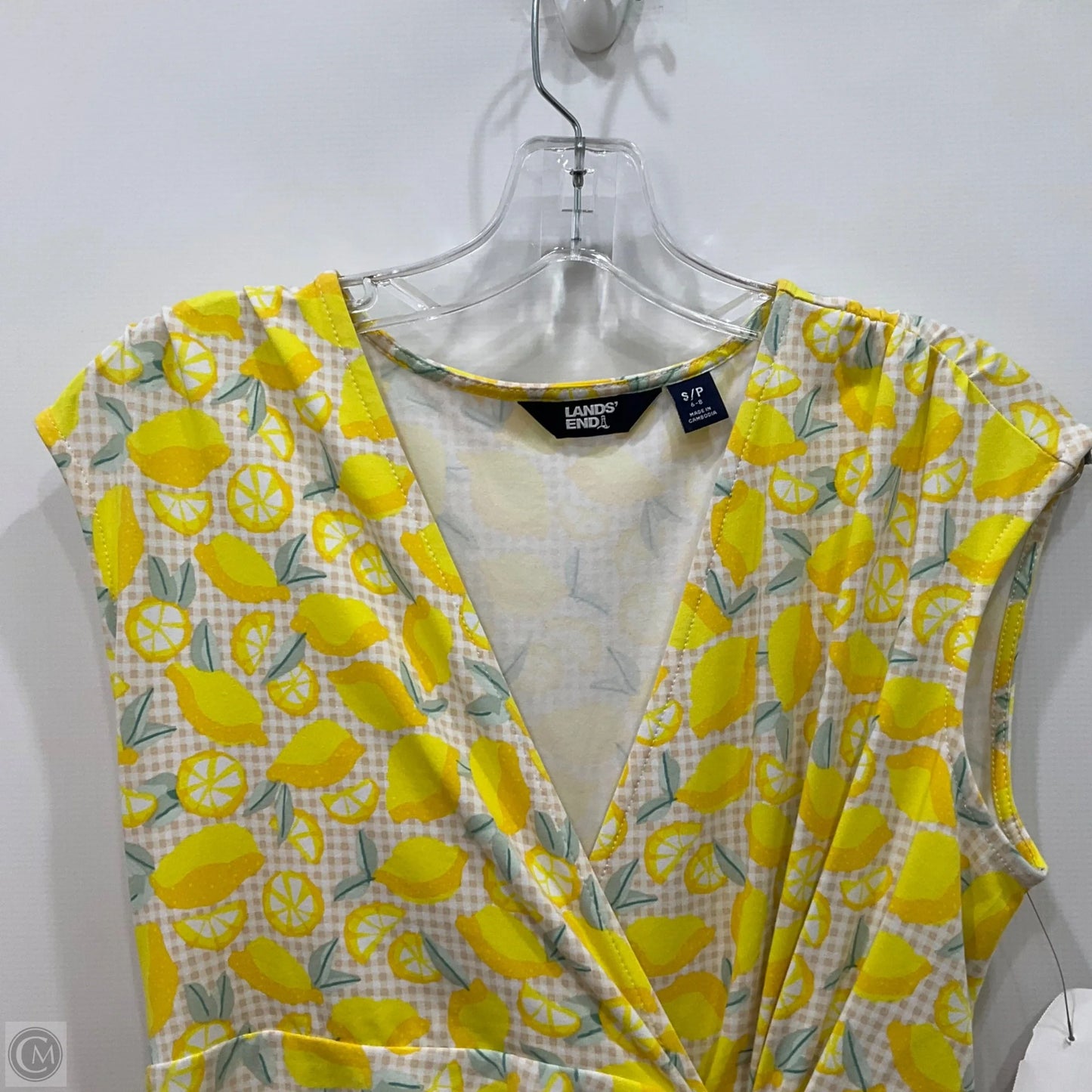 Dress Casual Short By Lands End In Yellow, Size: S