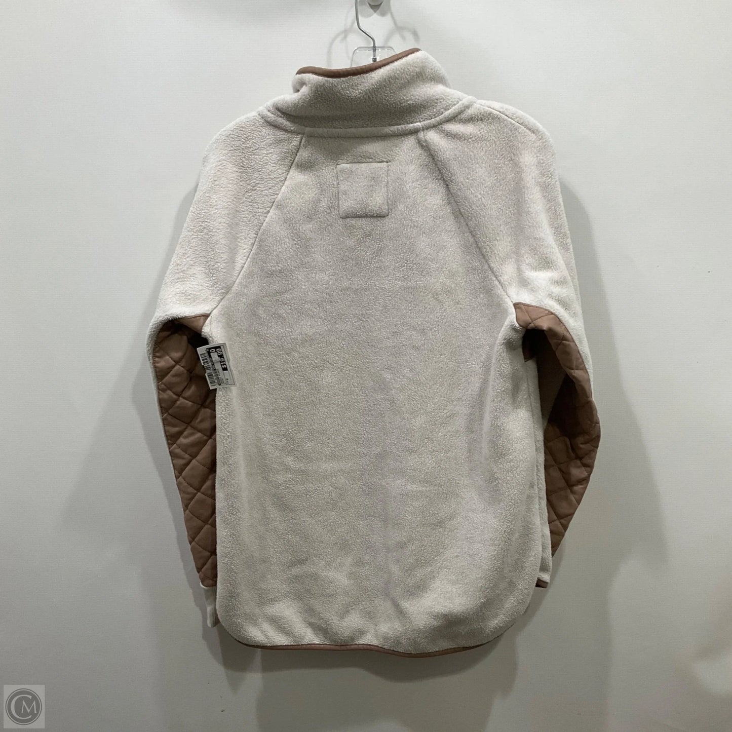 Jacket Fleece By Abercrombie And Fitch In Cream, Size: M