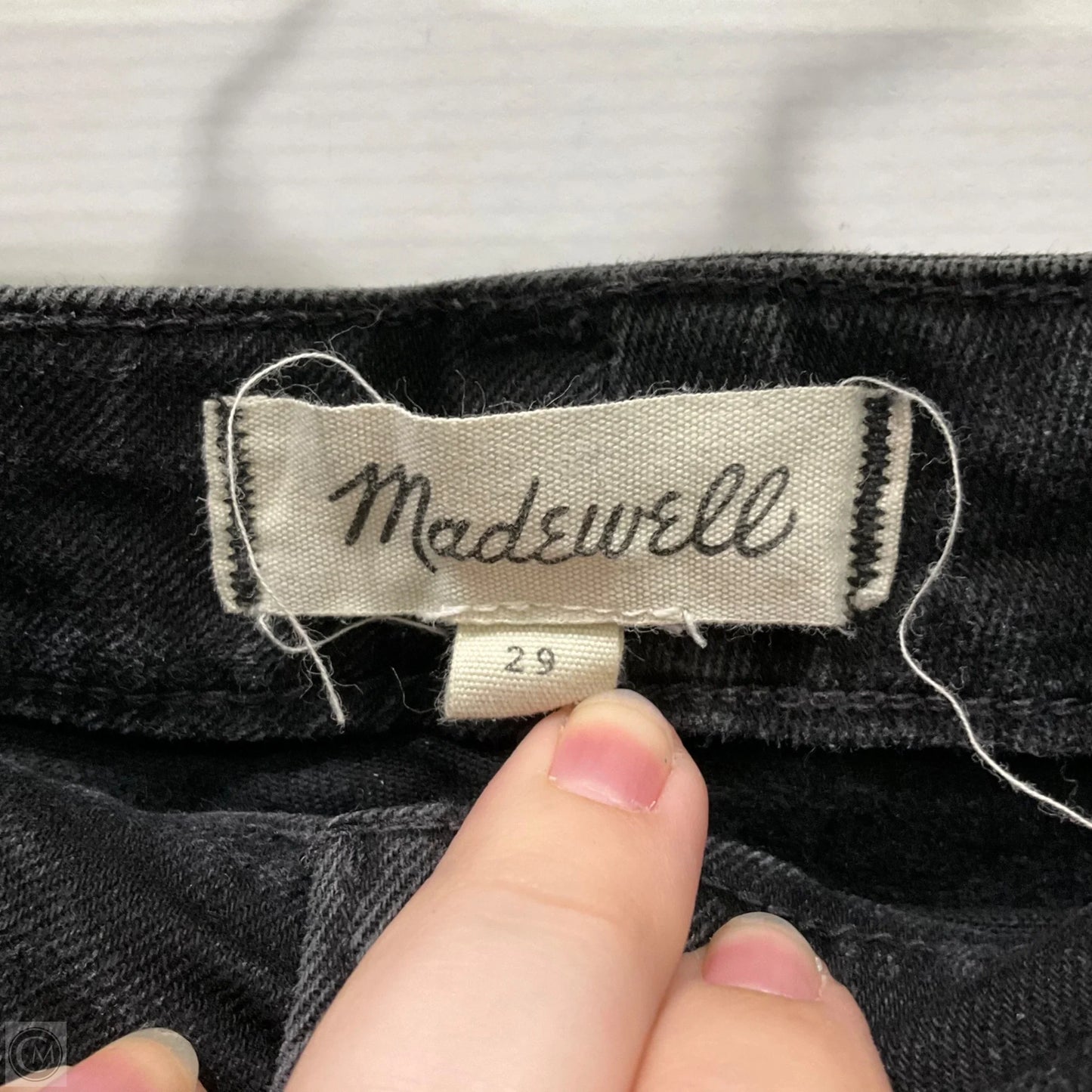 Skirt Mini & Short By Madewell In Black Denim, Size: 8