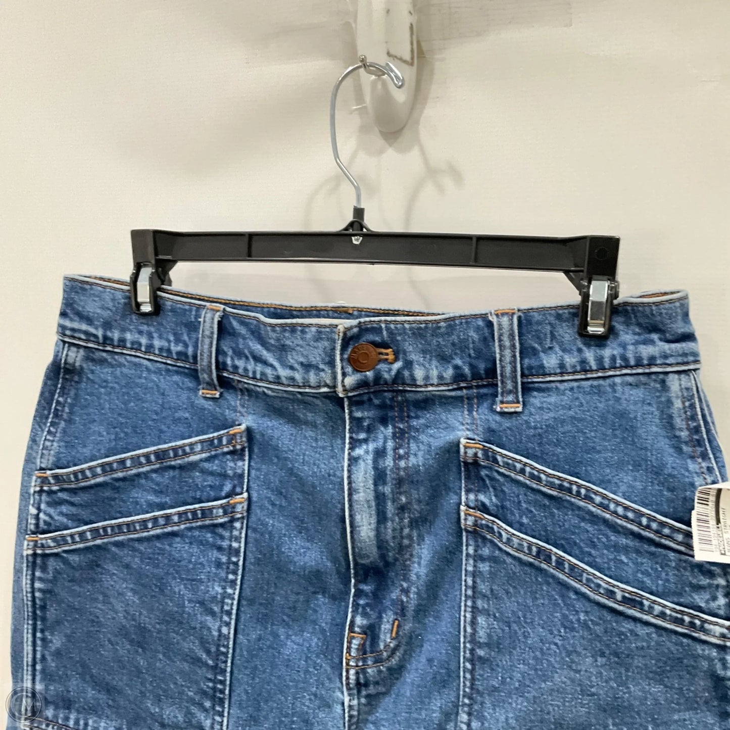 Jeans Straight By Madewell In Blue Denim, Size: 8