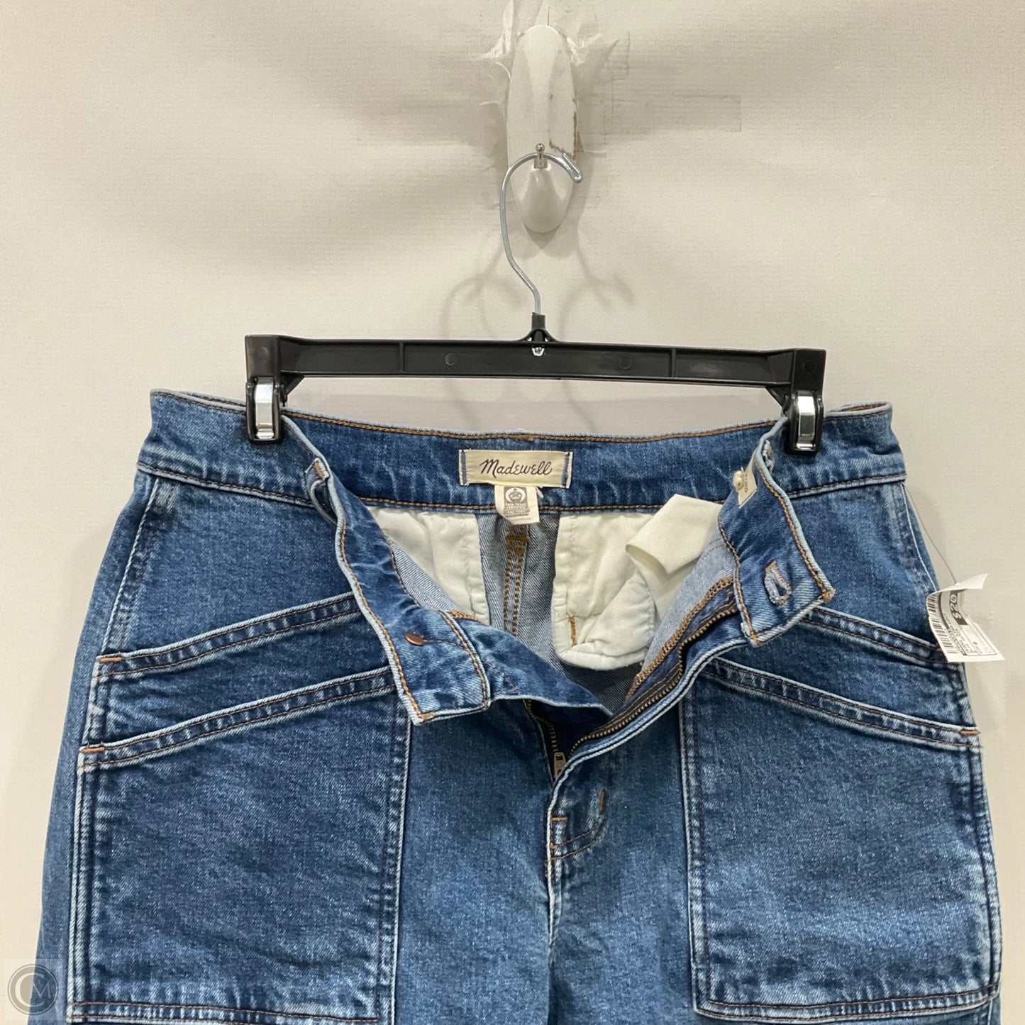 Jeans Straight By Madewell In Blue Denim, Size: 8