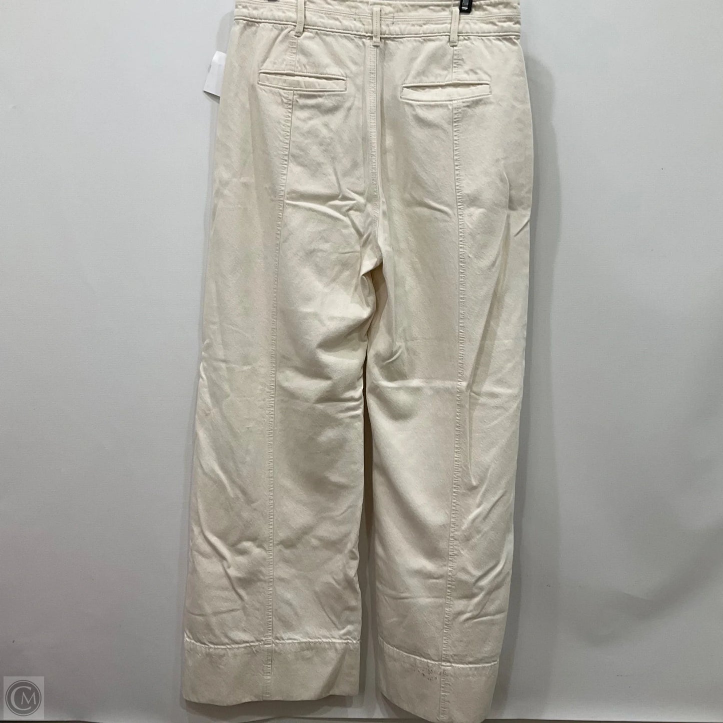 Pants Wide Leg By Ann Taylor In Cream Denim, Size: 8
