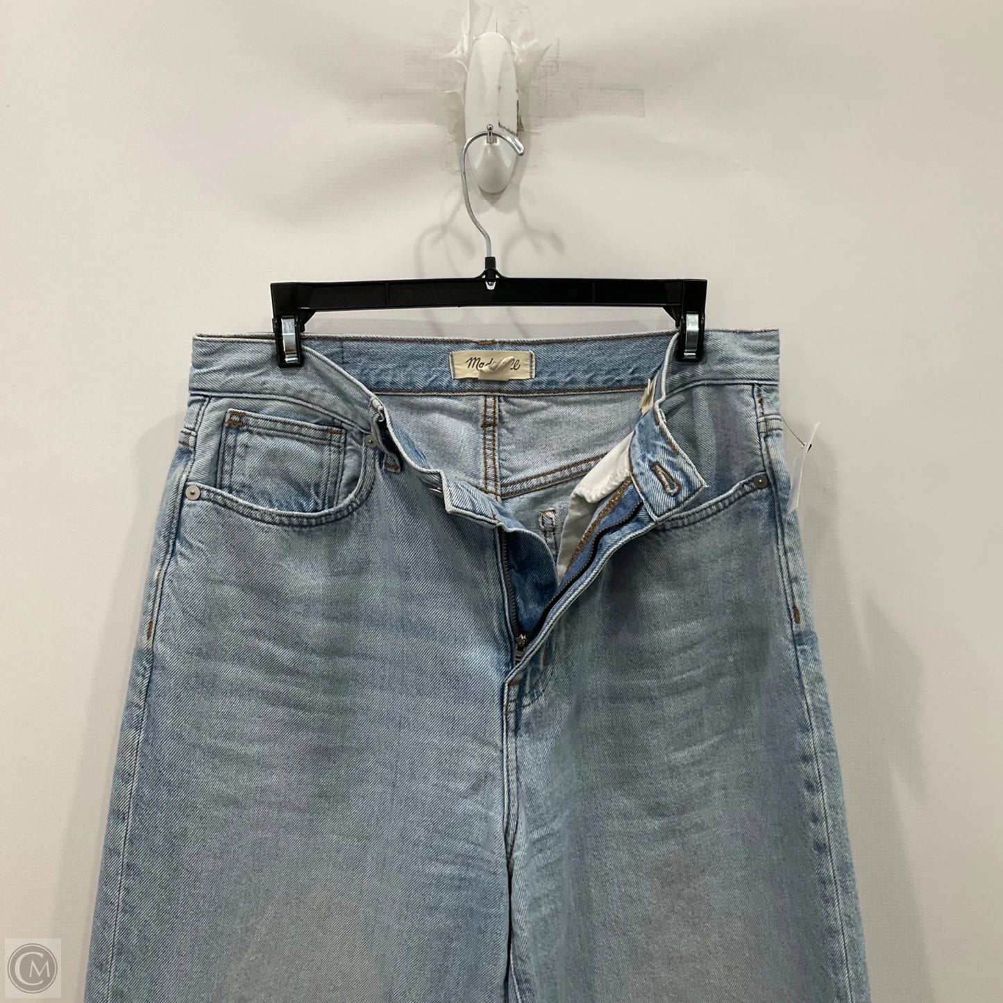 Jeans Wide Leg By Madewell In Blue Denim, Size: 8