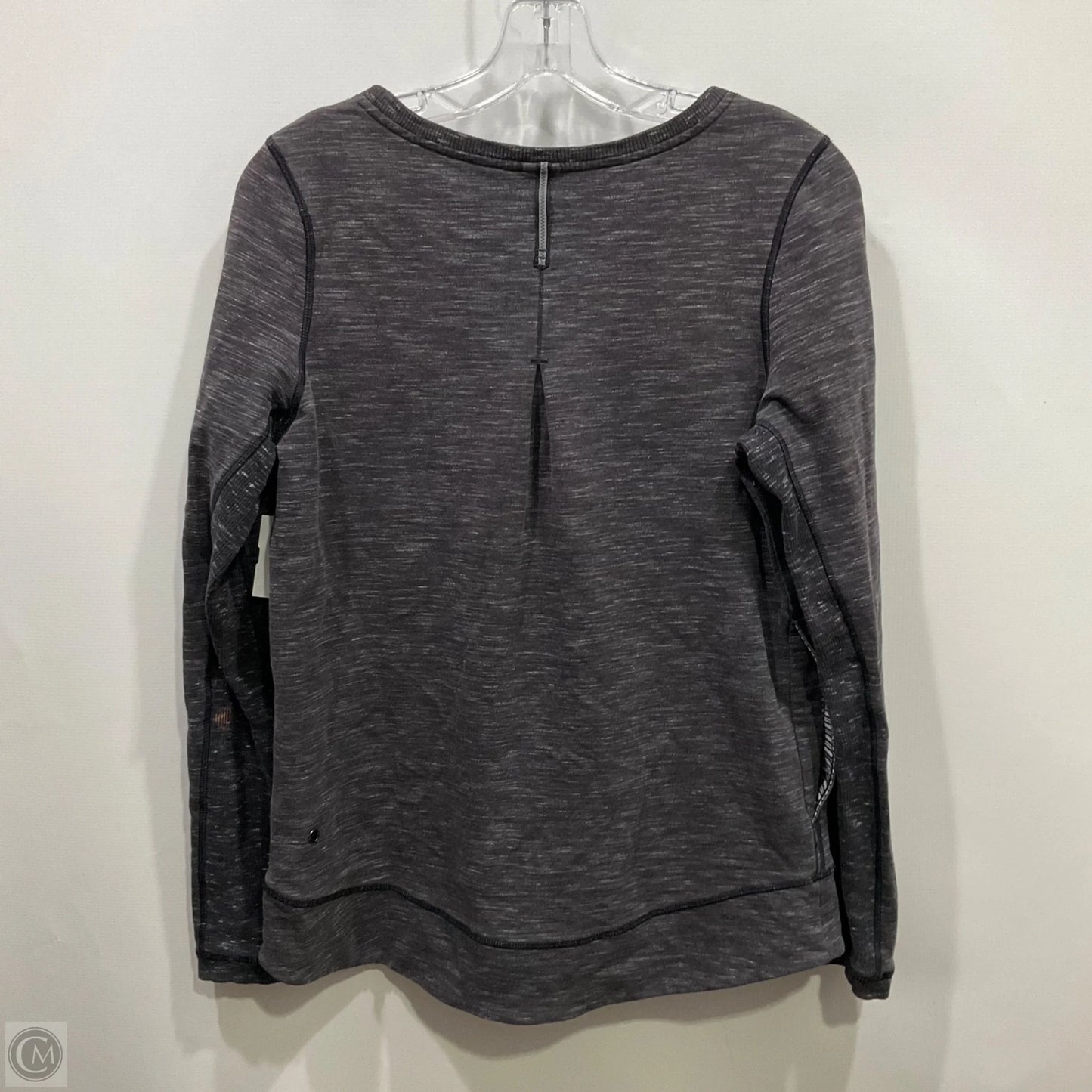 Athletic Top Long Sleeve Crewneck By Lululemon In Grey, Size: 8