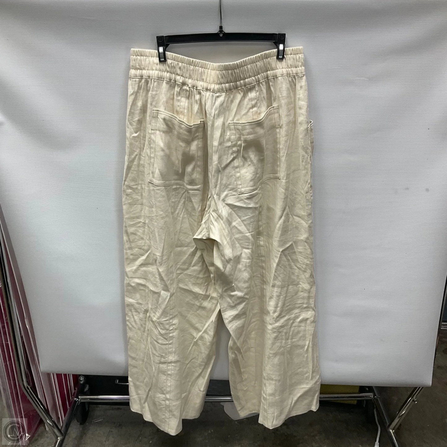 Pants Wide Leg By Maeve In Cream, Size: L