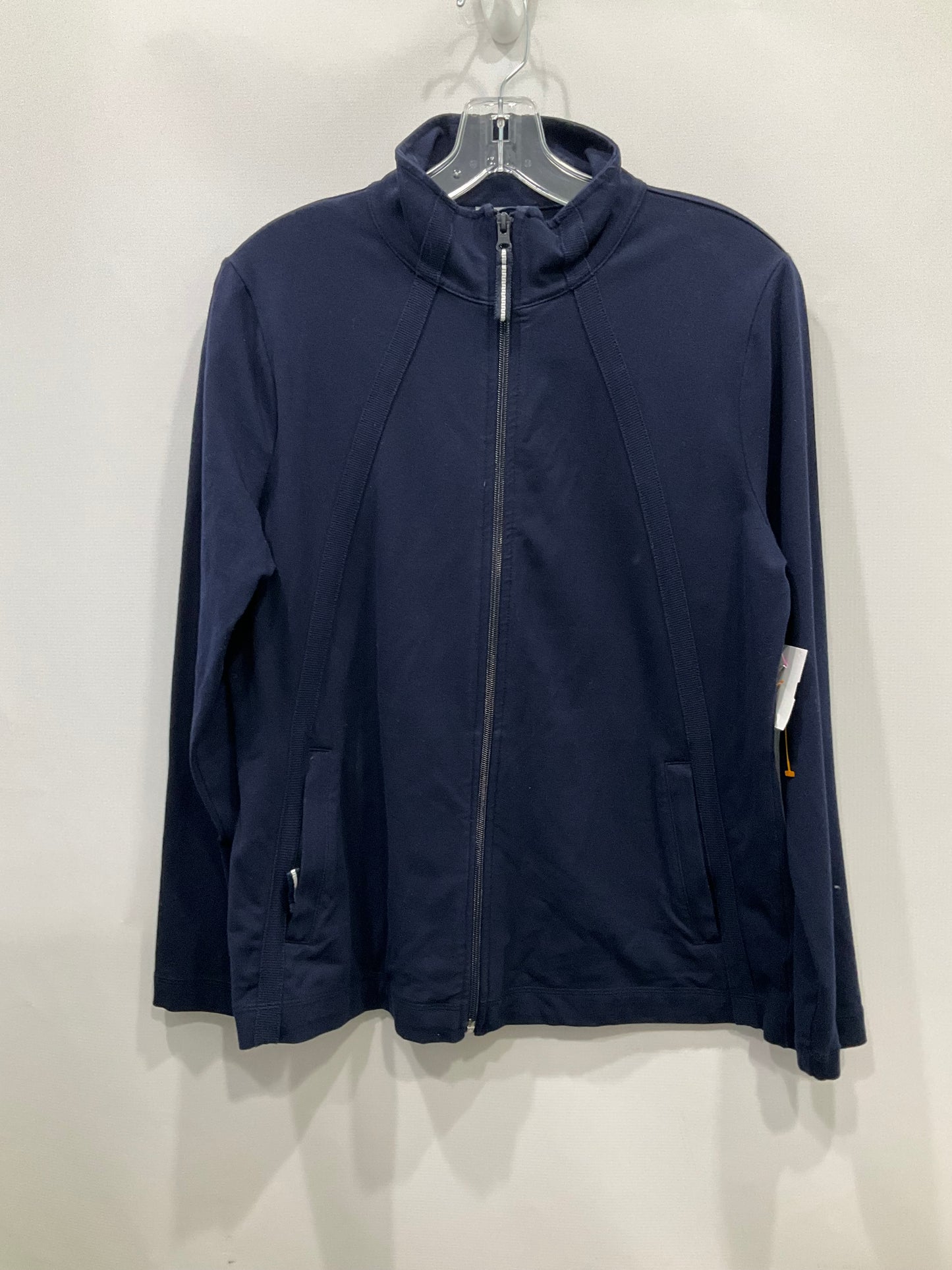 Athletic Jacket By Talbots In Navy, Size: L
