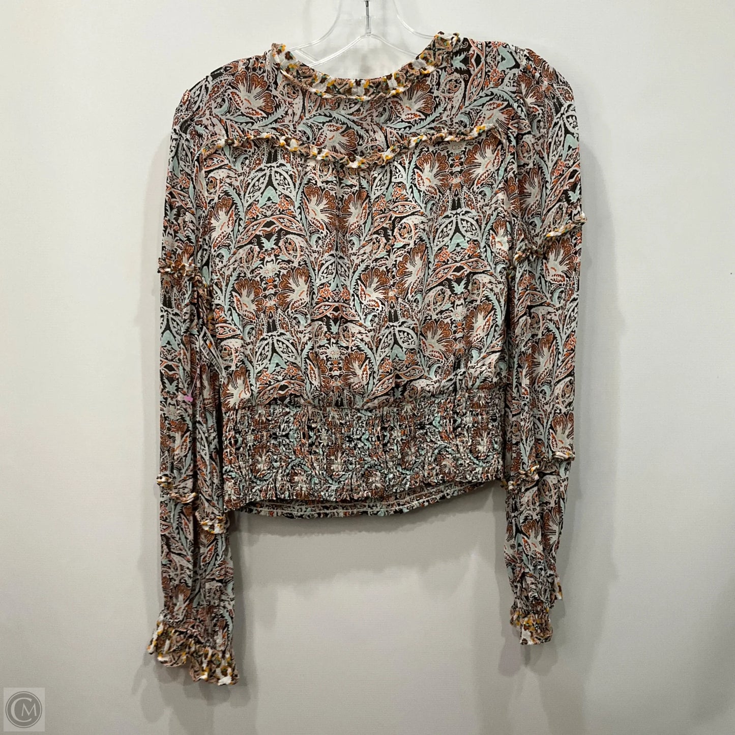 Top Long Sleeve By Anthropologie In Multi-colored, Size: Xs