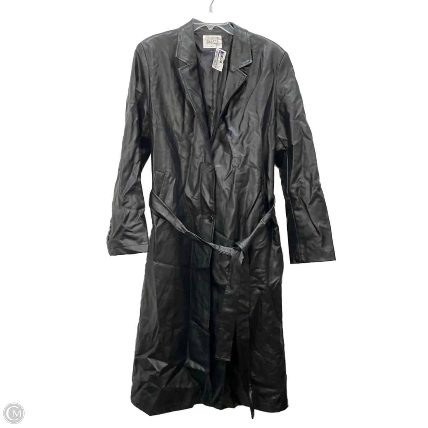 Coat Leather By The Native One In Black, Size: S
