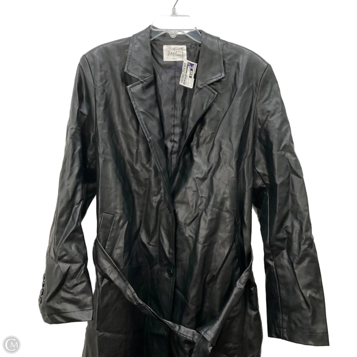 Coat Leather By The Native One In Black, Size: S