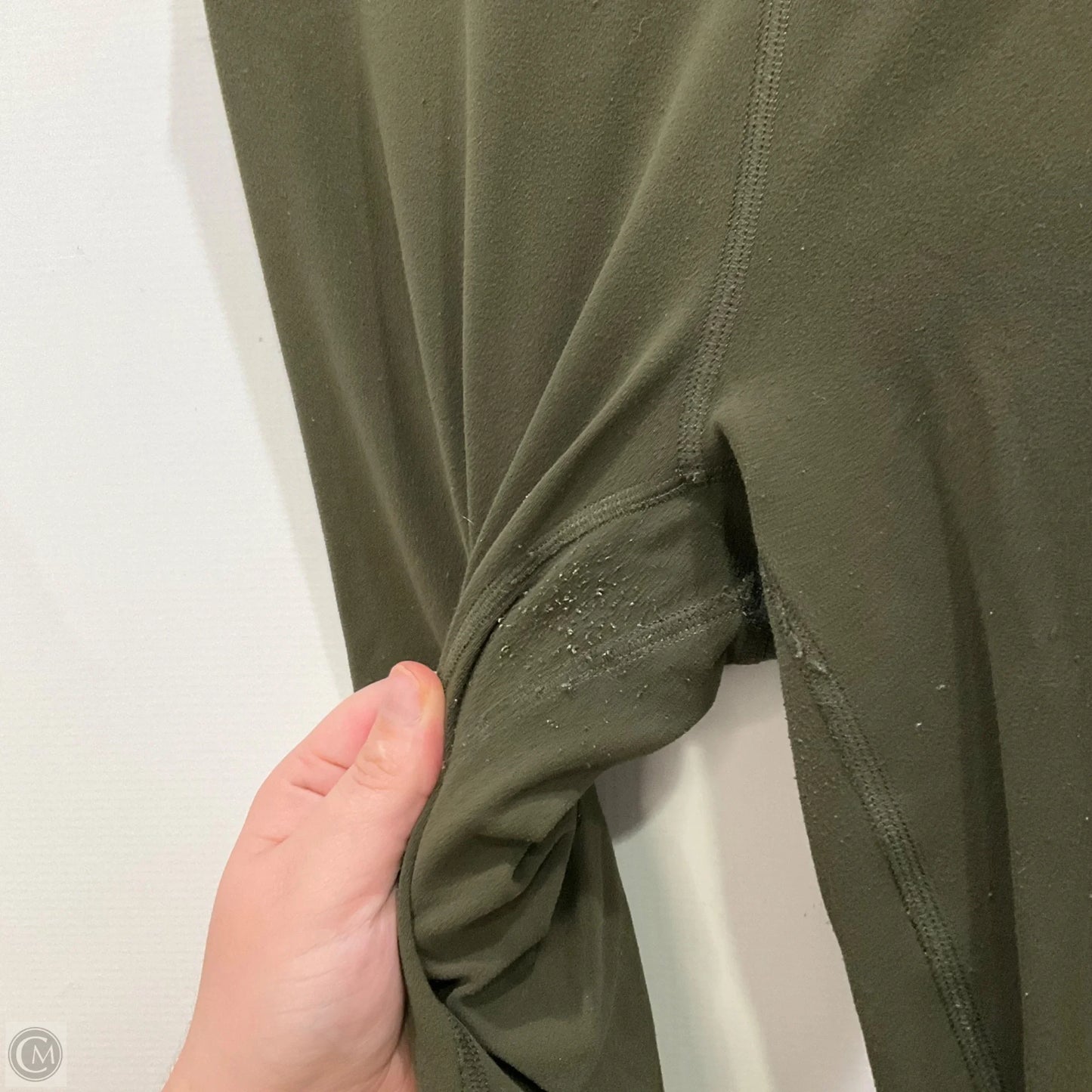 Athletic Leggings Capris By Lululemon In Green, Size: 4