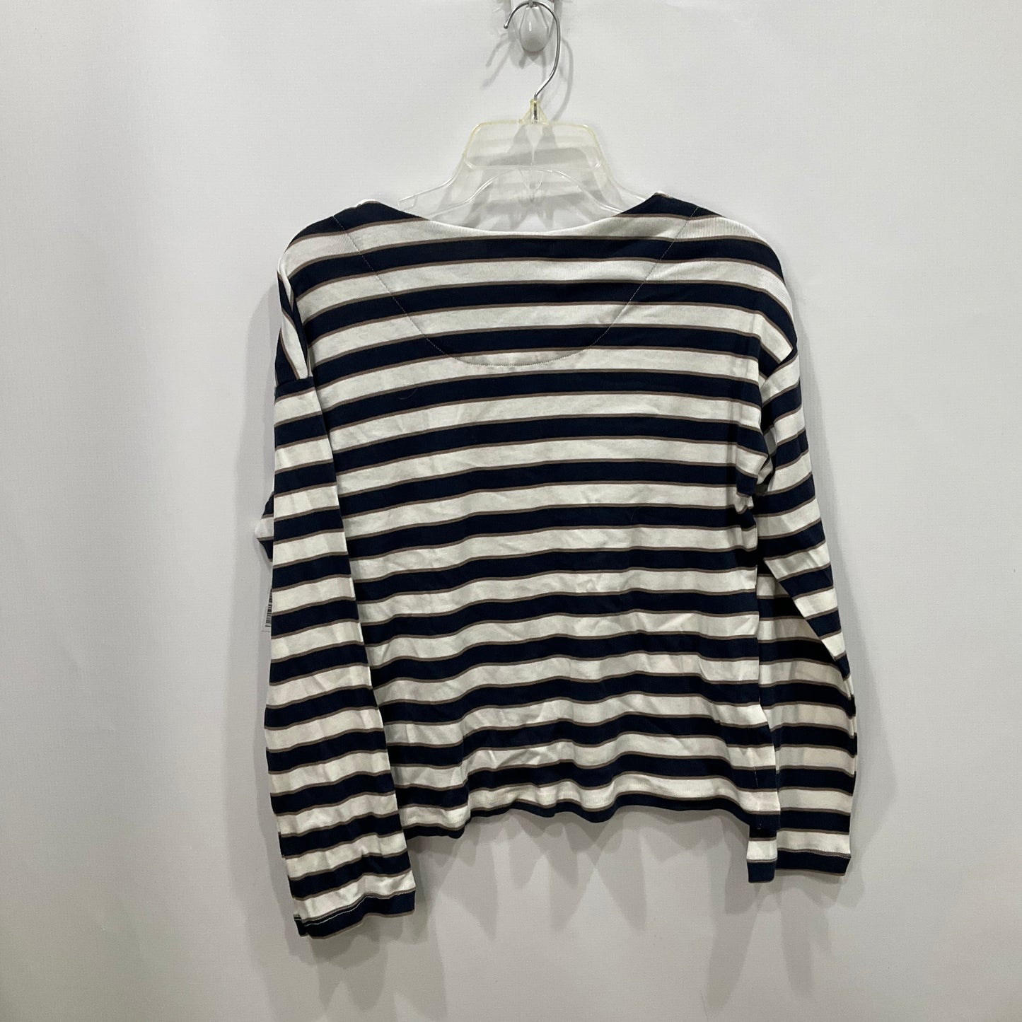 Top Long Sleeve By Three Dots In Striped Pattern, Size: Xs