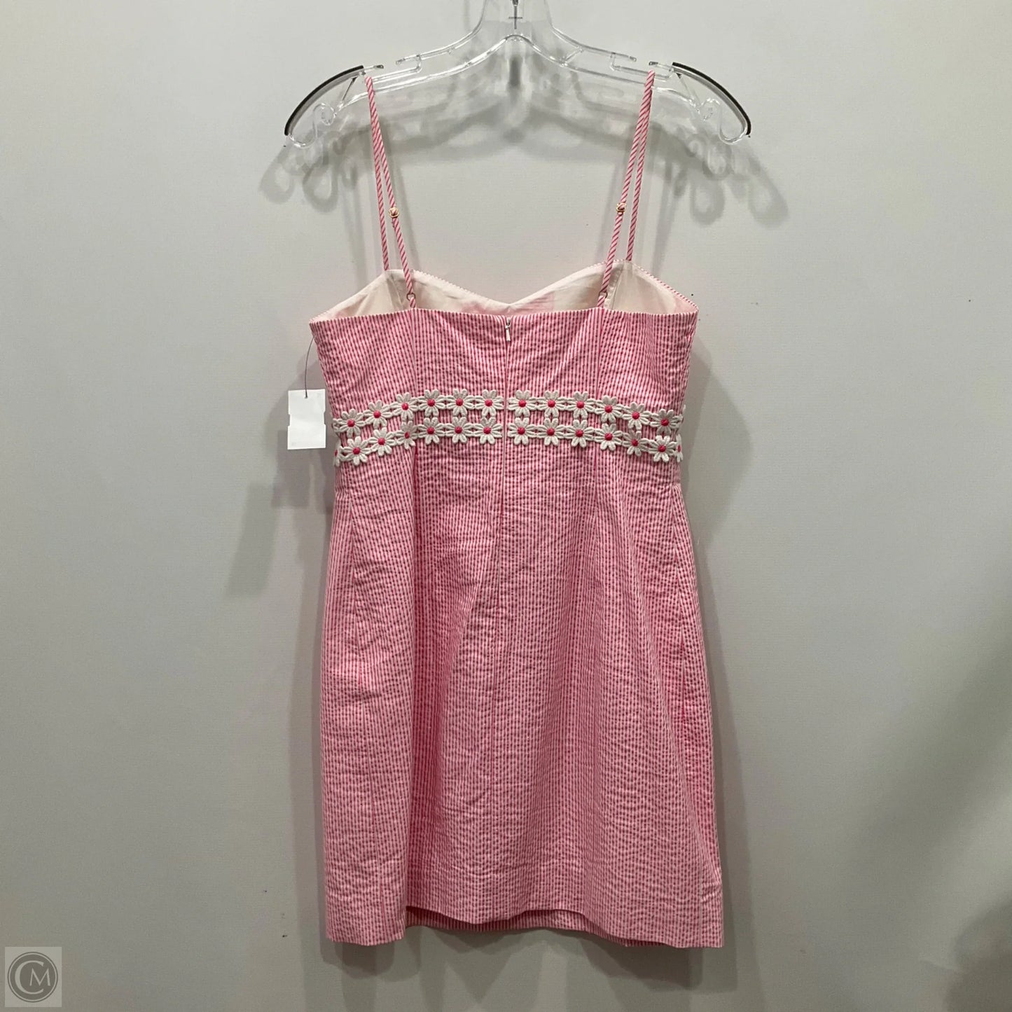 Dress Designer By Lilly Pulitzer In Pink & White, Size: 4