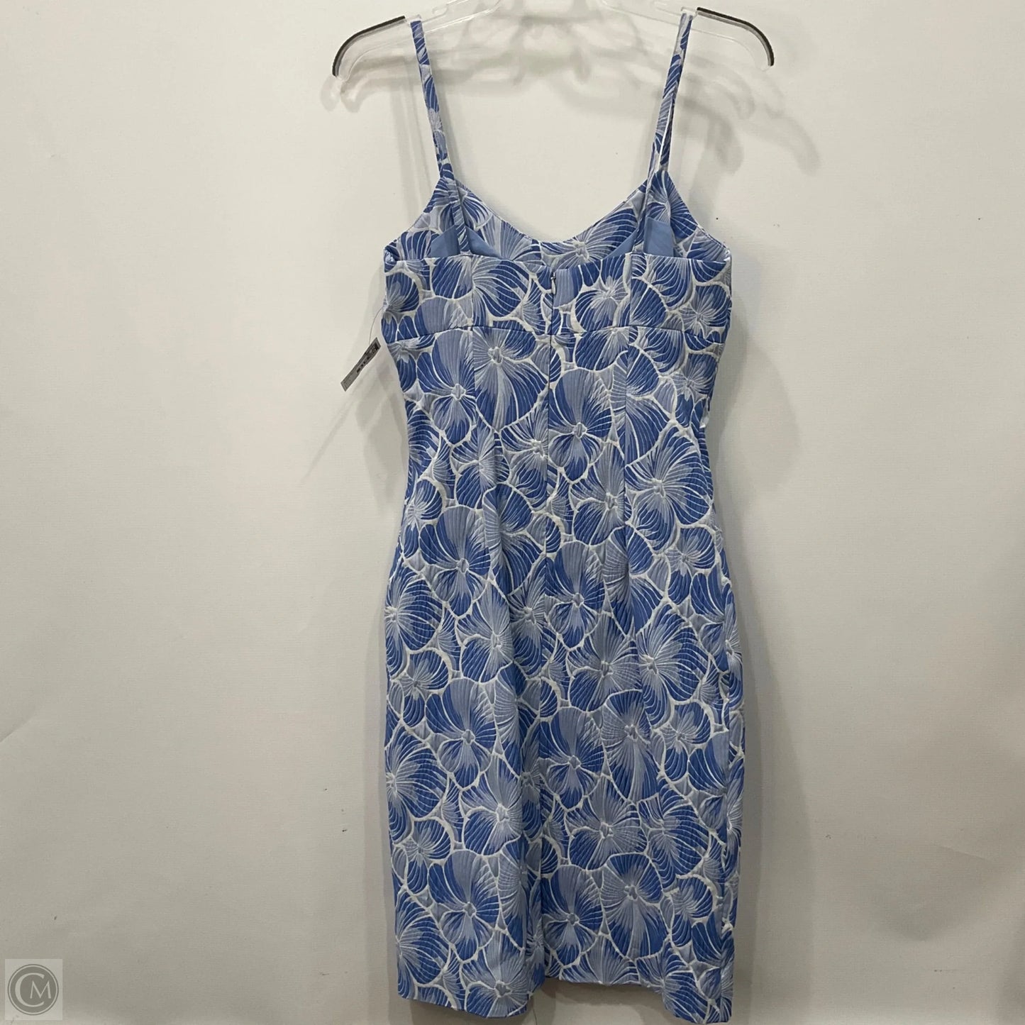 Dress Casual Midi By Hd In Paris In Blue & White, Size: 4