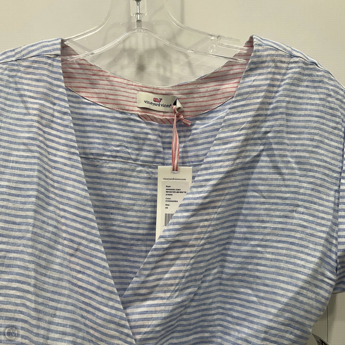 Top Sleeveless By Vineyard Vines In Blue & White, Size: Xs