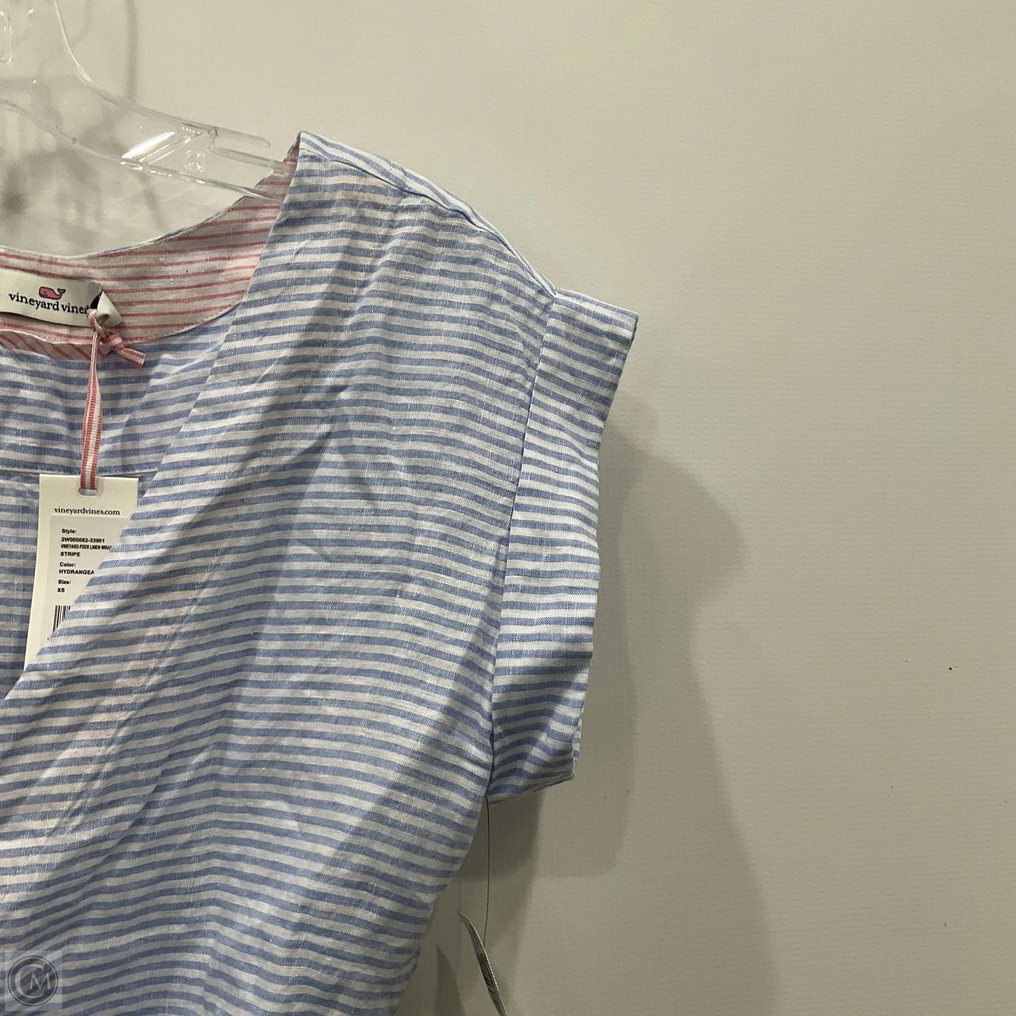Top Sleeveless By Vineyard Vines In Blue & White, Size: Xs