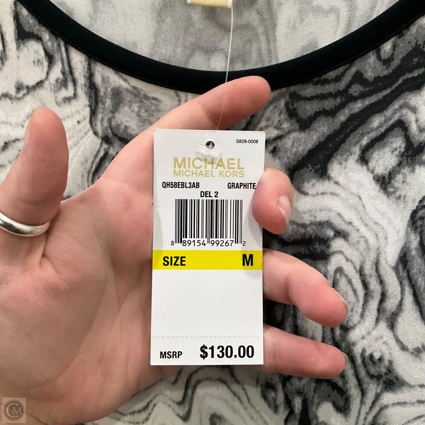 Dress Designer By Michael Kors In Black & White, Size: M