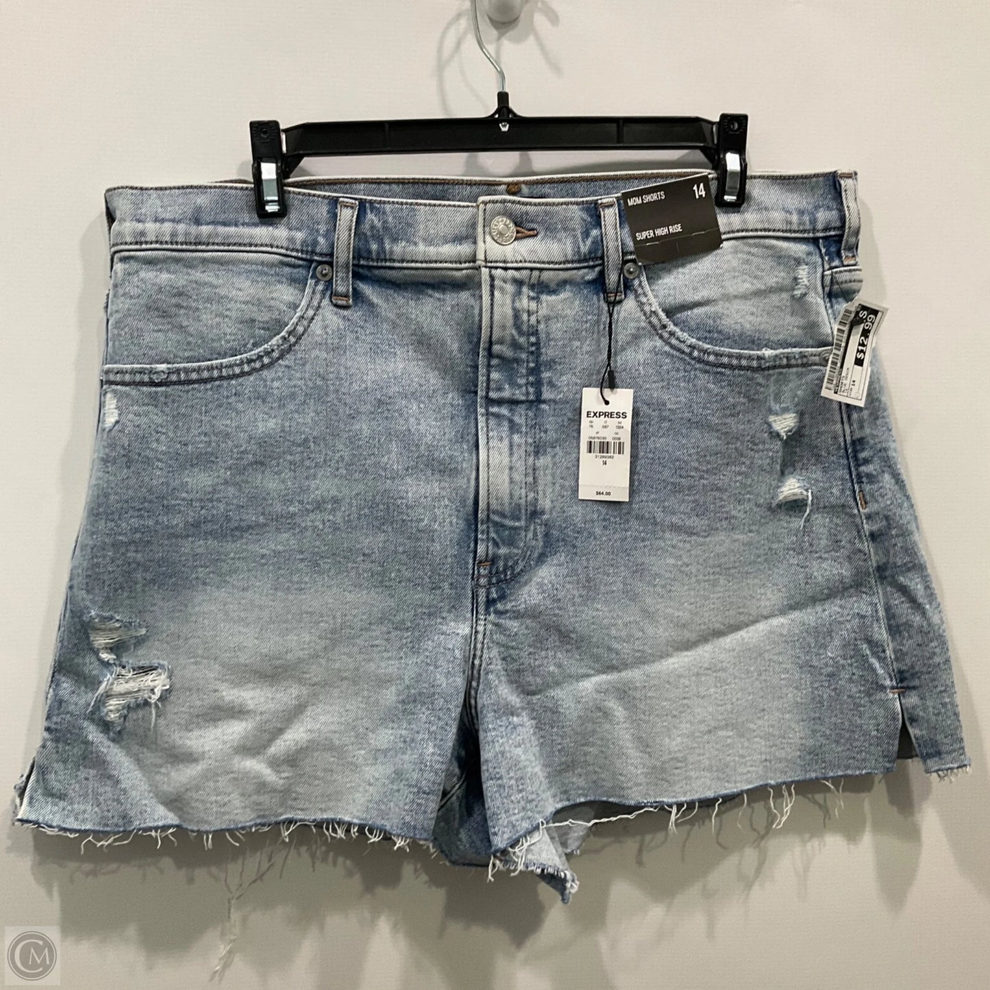 Shorts By Express In Blue Denim, Size: 14
