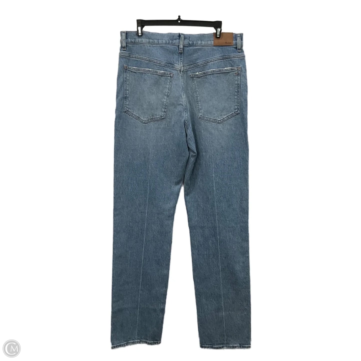 Jeans Straight By Madewell In Blue Denim, Size: 10
