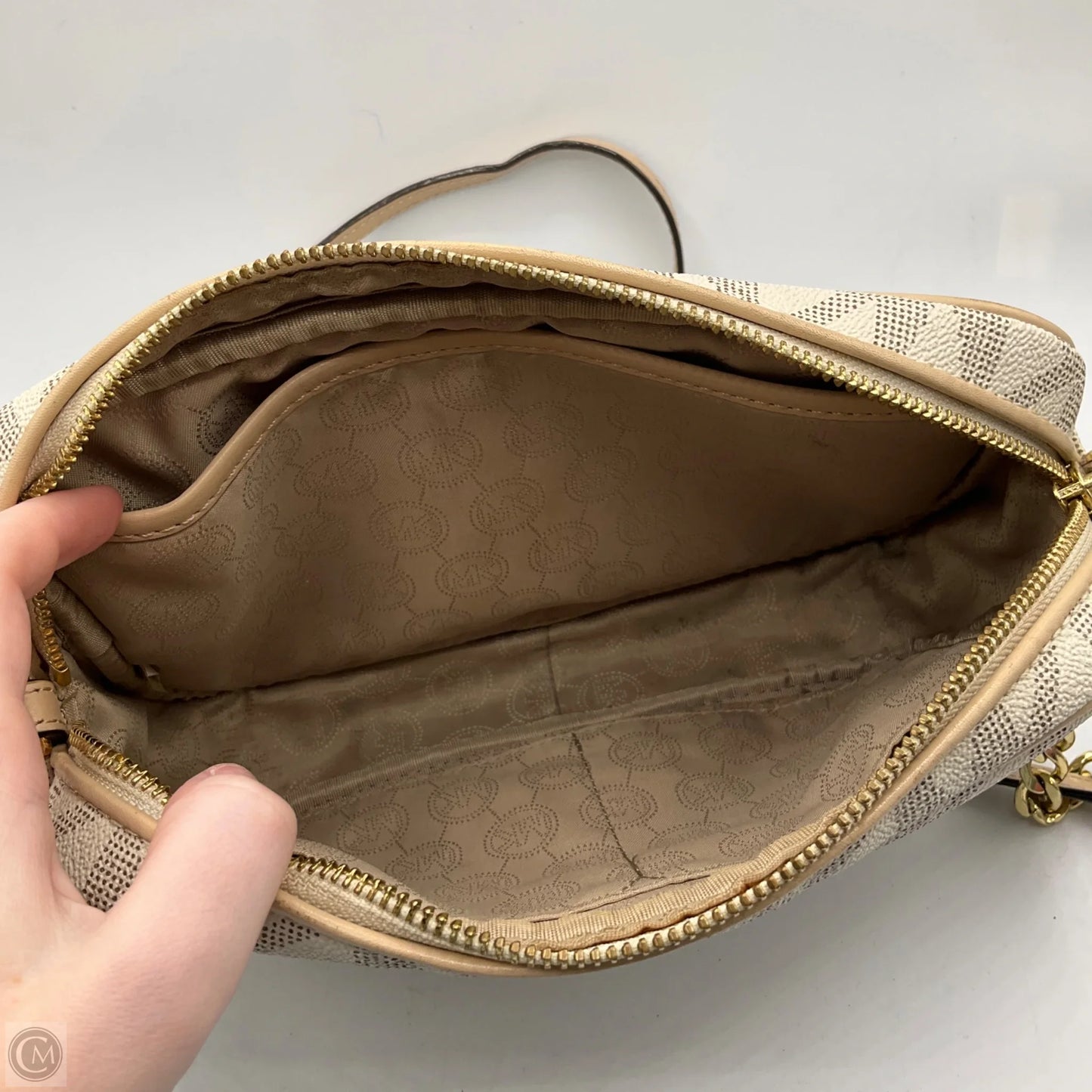 Crossbody Designer By Michael Kors, Size: Medium