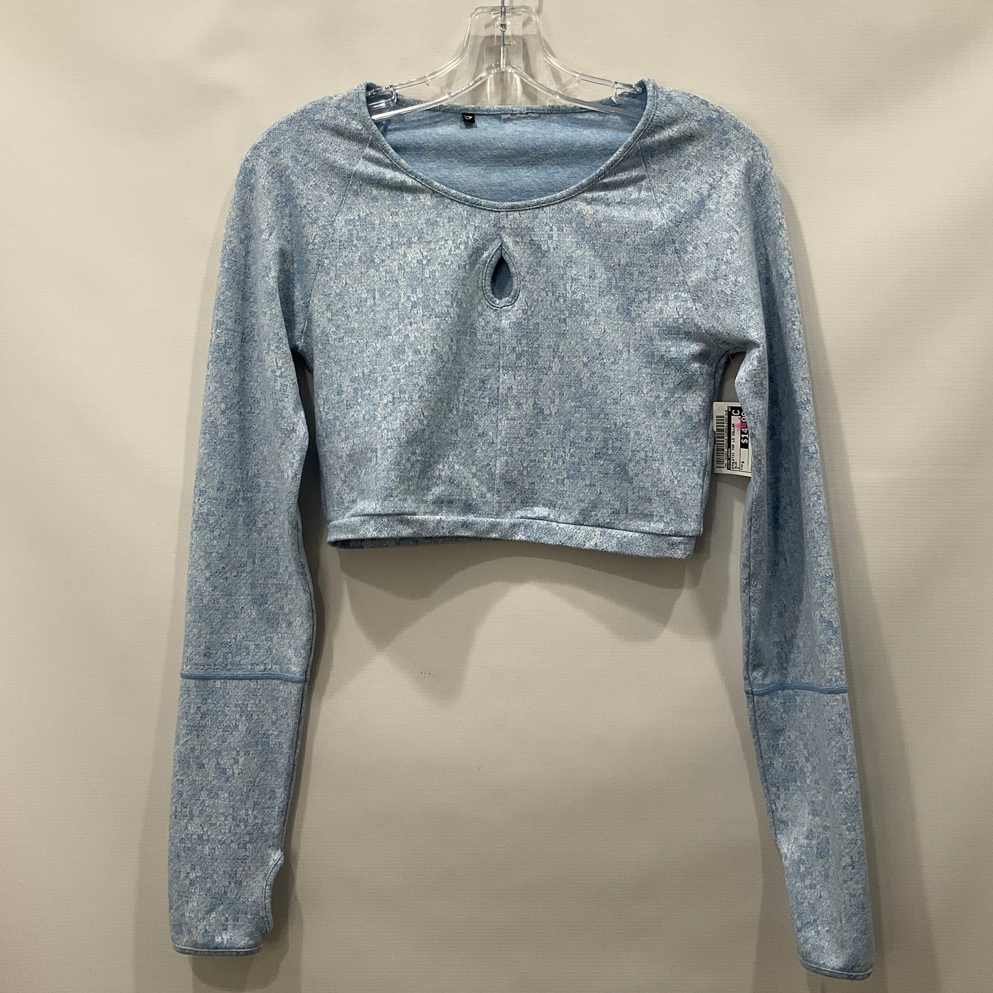 Athletic Top Long Sleeve Collar By Gym Shark Size: S