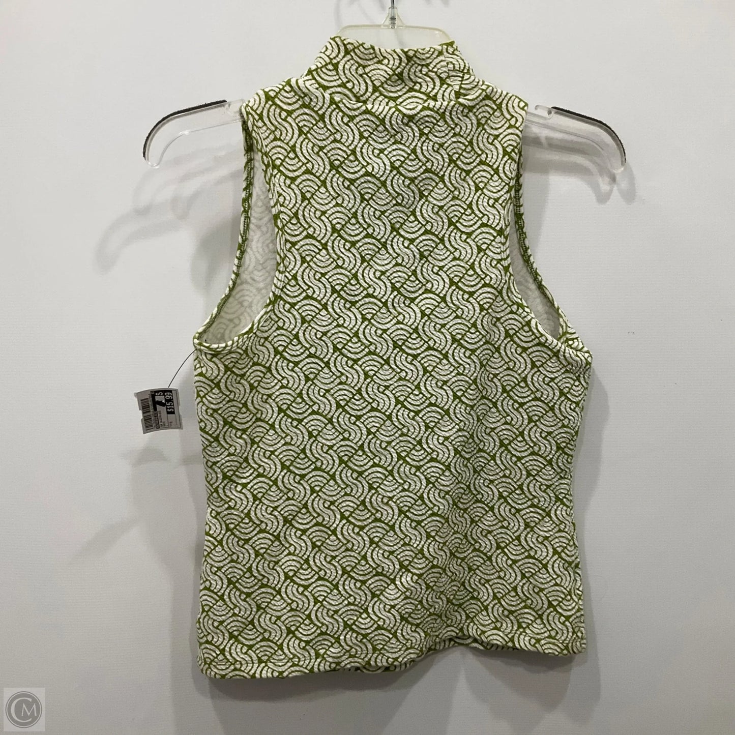 Top Sleeveless By Anthropologie In Green, Size: S