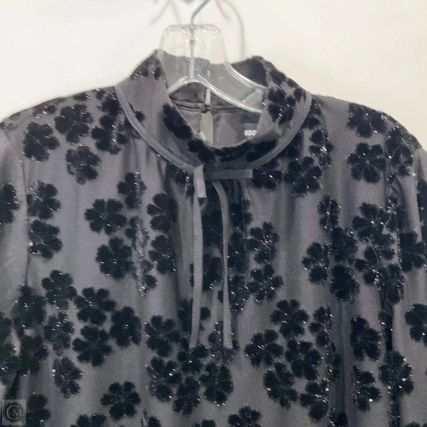 Top Long Sleeve Designer By Karl Lagerfeld In Black, Size: M
