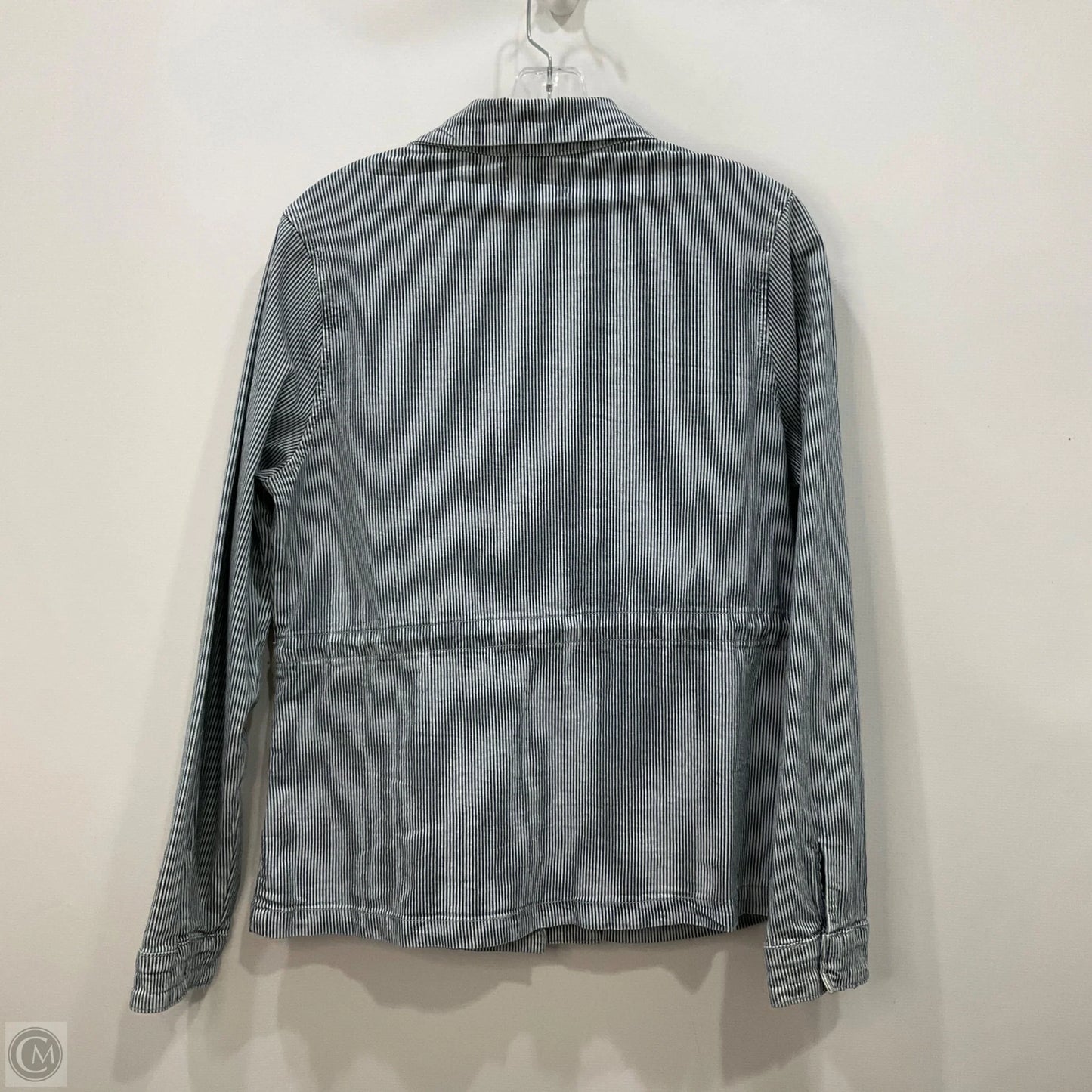Jacket Denim By Driftwood In Striped Pattern, Size: S