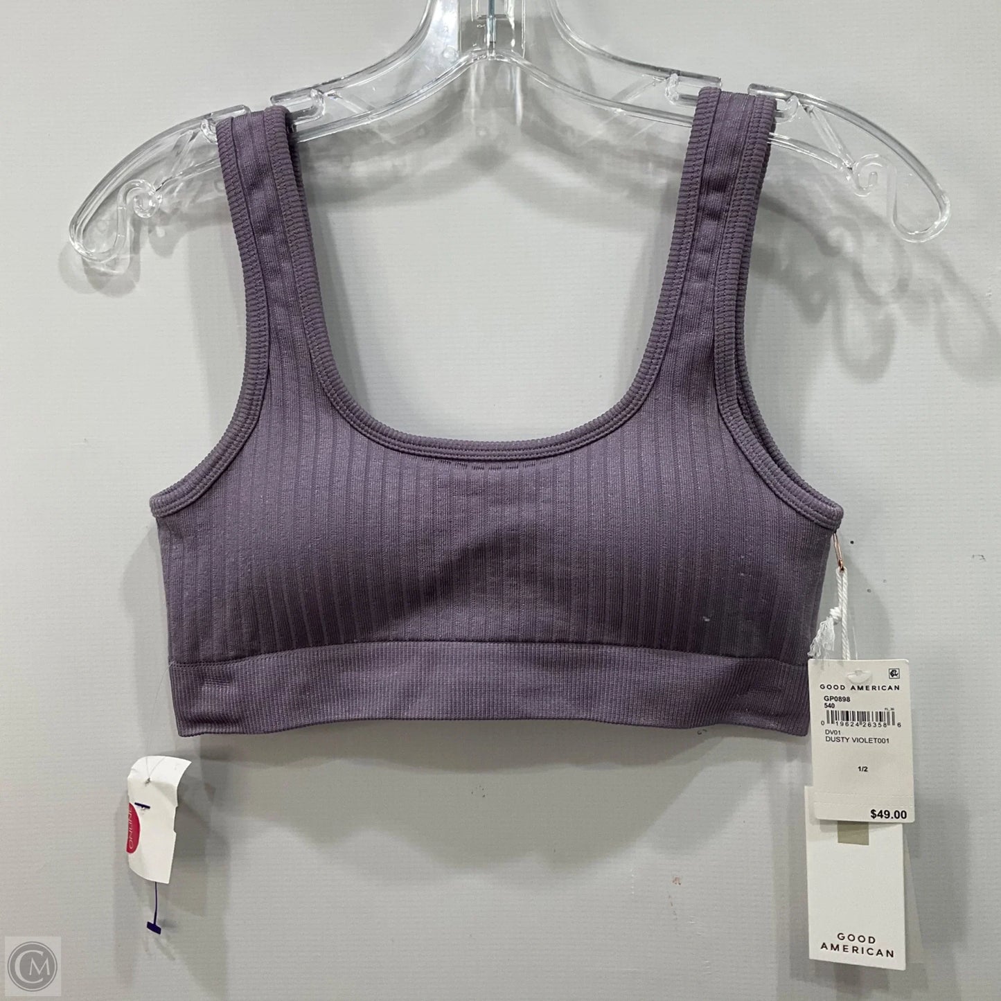 Athletic Bra By Good American In Purple, Size: S