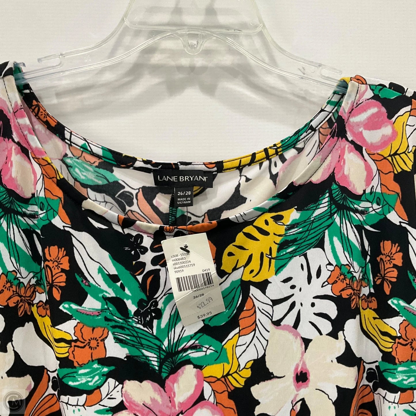 Top Short Sleeve By Lane Bryant In Floral, Size: 4x