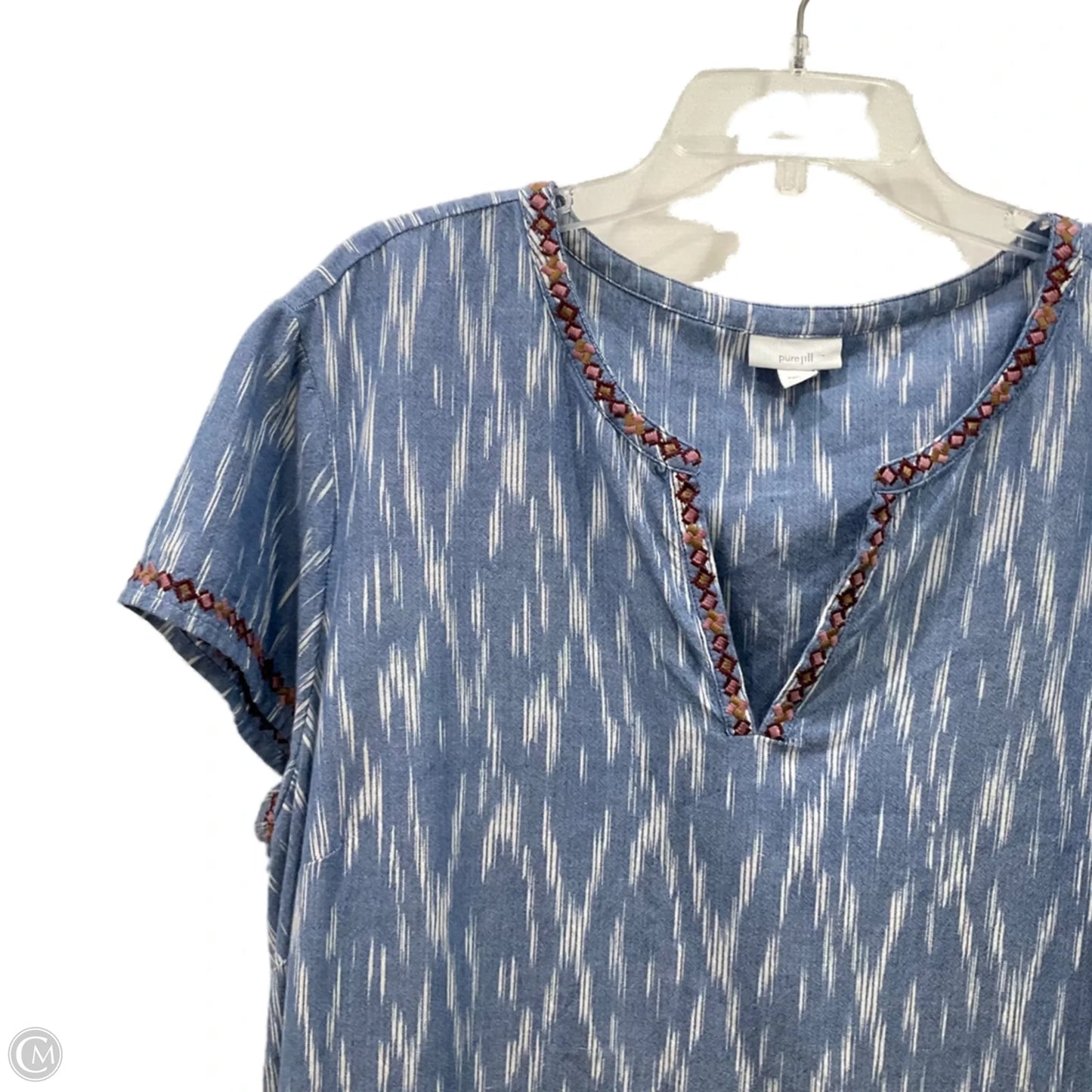 Dress Casual Maxi By Pure Jill In Blue, Size: 3x