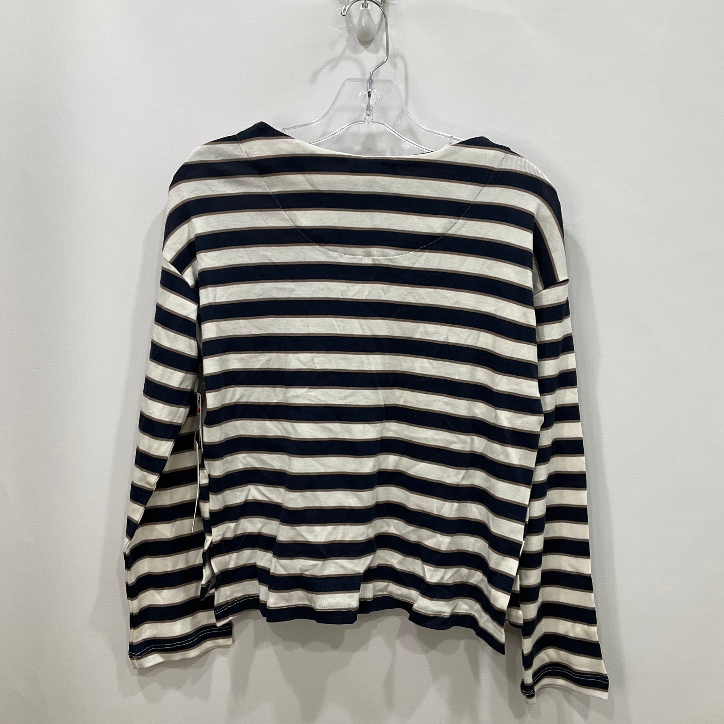 Top Long Sleeve By Three Dots In Striped Pattern, Size: Xs